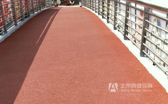 北京塑膠橋面施工工程案例之德茂過(guò)街天橋