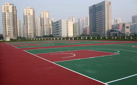 硅pu塑膠籃球場